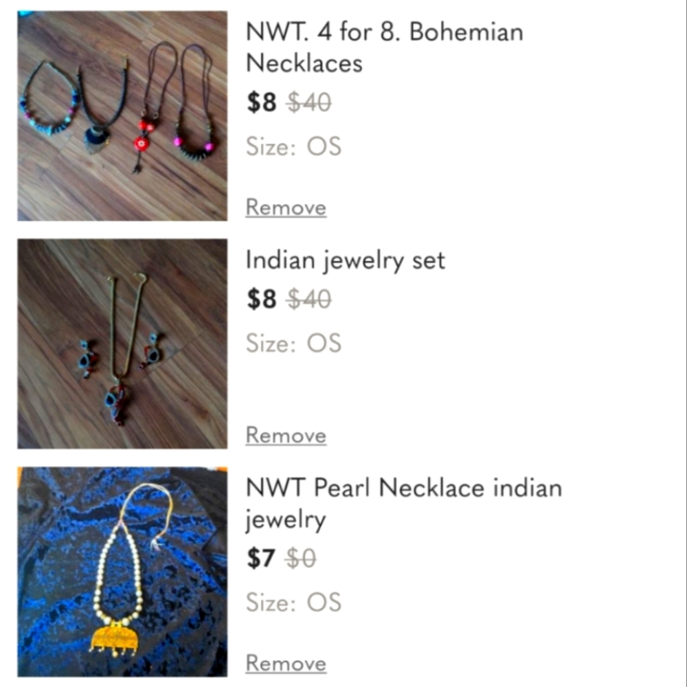 10 necklaces for 55
